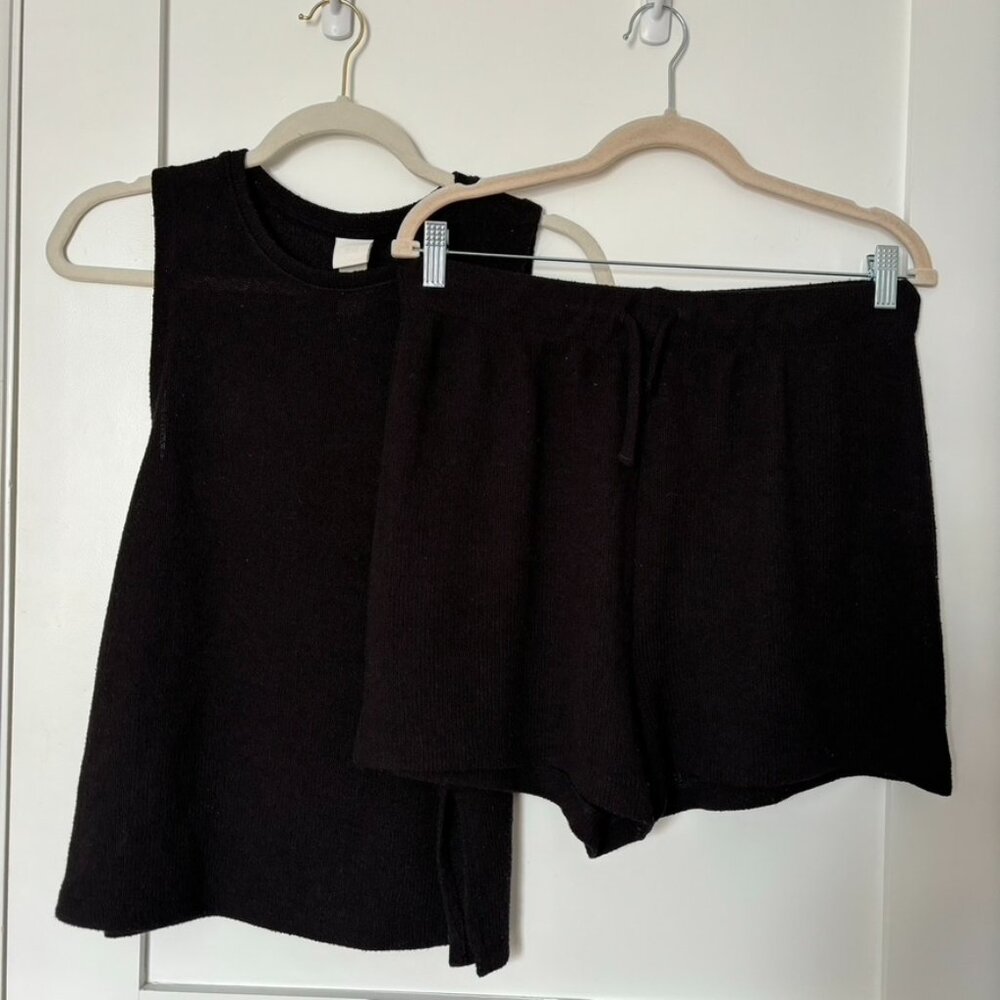 H&M Black Knit Matching Set